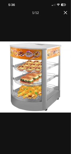 Brand new commercial Food Warmer display