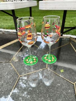 Lolita- BBQ Theme Outdoor Plastic Wine Glasses