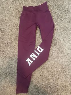 PINK Victoria's Secret Women's S/P Collection Burgundy Legging High Waist