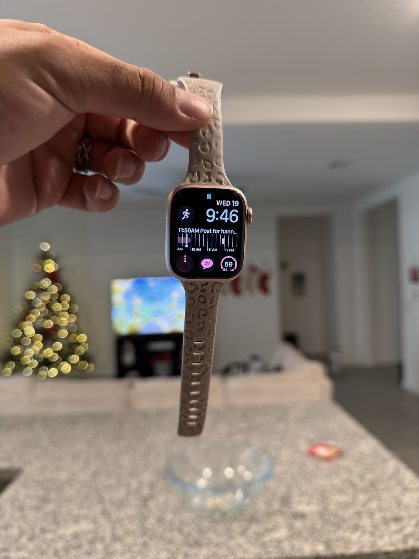 Rose gold Apple Watch Series 9