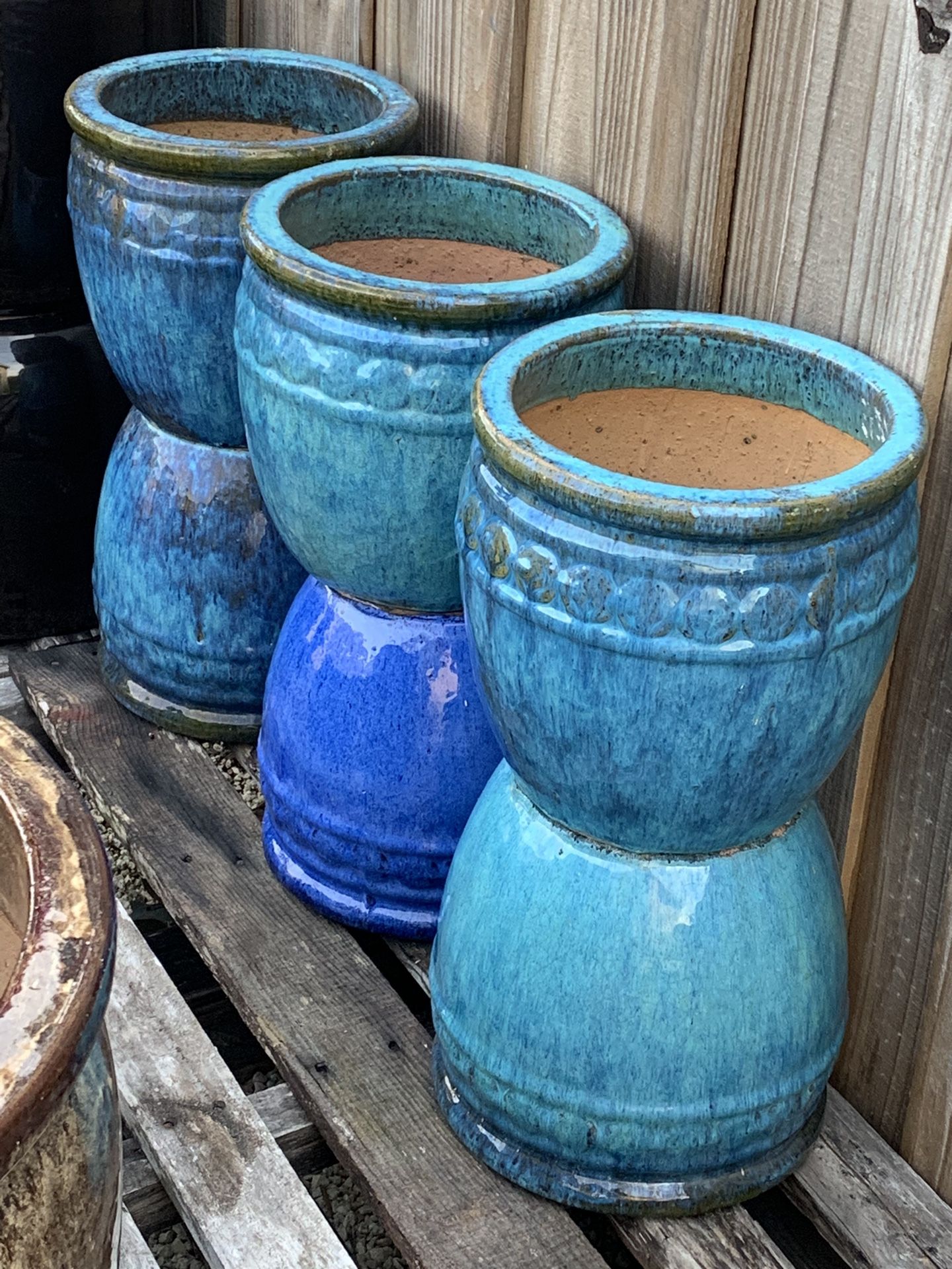 Glazed Ceramic Pots 3 Gallons 