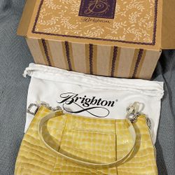 Brighton yellow purse in original box