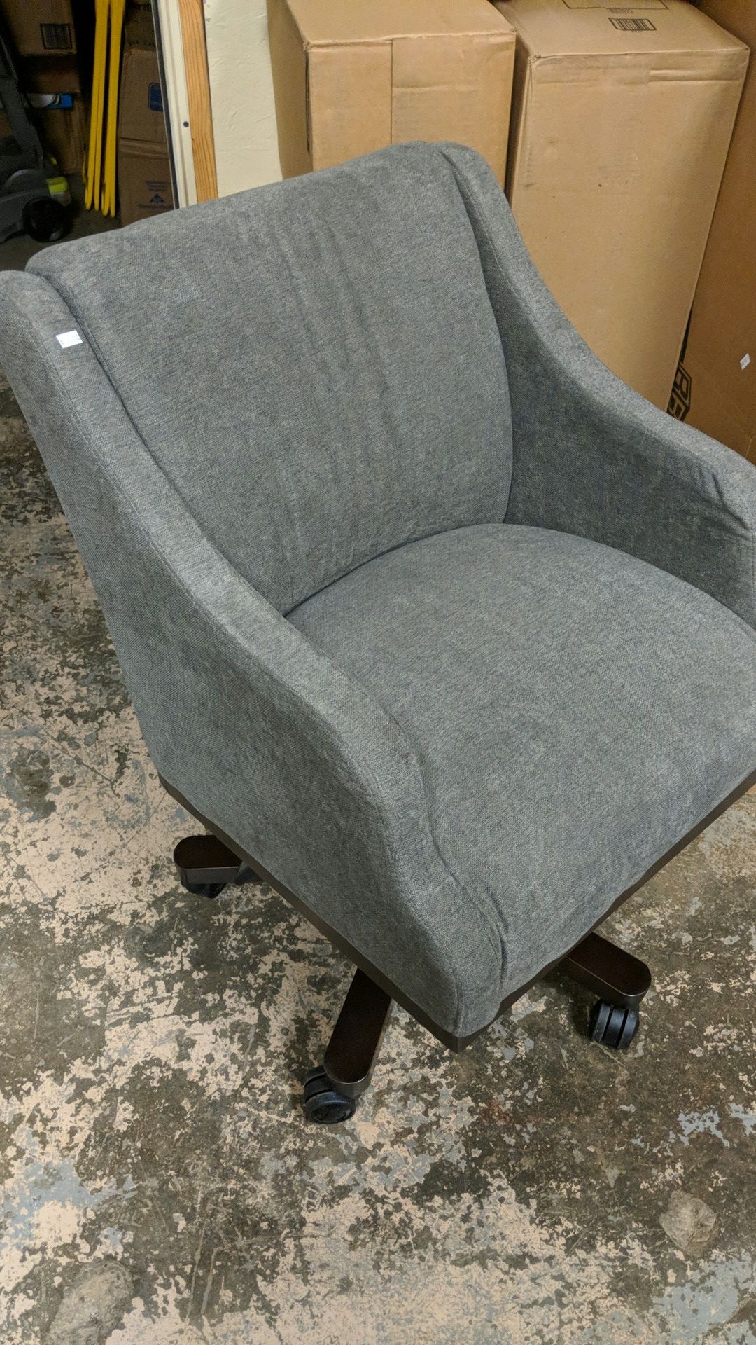 La-Z-Boy Brooklyn Fabric Manager Chair, Gray/Silver (45221)