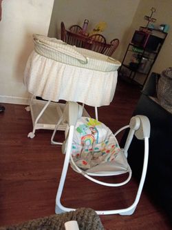 Baby Bassinet and Infant Swing Set
