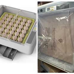 Open Box New Egg Incubator for Hatching Chicks, 36 Eggs Automatic Turner with Temperature & Humidity Control, Multifunctional Ultra-Clear Panoramic Vi