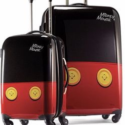 *Brand NEW* Mickey Mouse Luggage Set 21”/28” - Wheeled Set in the Box - Retails For $469