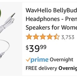 WavHello BellyBuds Baby Bump Headphones