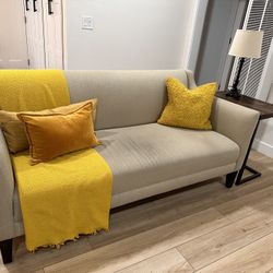 Crate & Barrel Sofa and Accent Chair Matching Set 