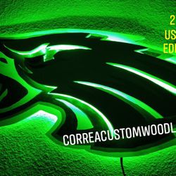 Philadelphia Eagles Wood Logo $75 Edinburg Pick Up