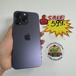 IPHONE   14  PRO MAX    256GB UNLOCKED PURPLE