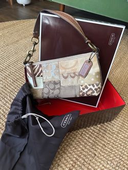 Vintage (Limited Edition) Coach Animal Print Shoulder Bag.
