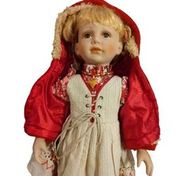 Rare, Scadinavian 22" Porcelain Doll