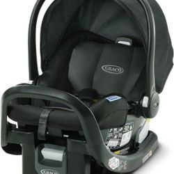 Graco SnugRide SnugFit Infant Car Seat + Base, Anti Rebound Bar for Extra Safety, No-Rethread Harness, LATCH Equipped, Baby Car Seat