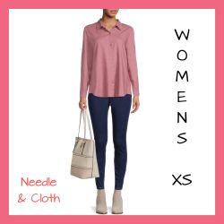 NWT Womens Needle&Cloth Button Top Sz:XS