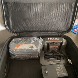 Ridgid 18v Battery And Charger 