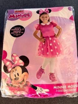 Disney Minnie Mouse Girls Costume Child Medium 8-10