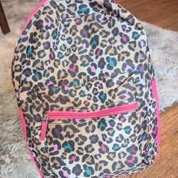 Backpack Small Cheetah & Hot Pink Backpack