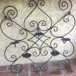 Iron Candle Wall Holder