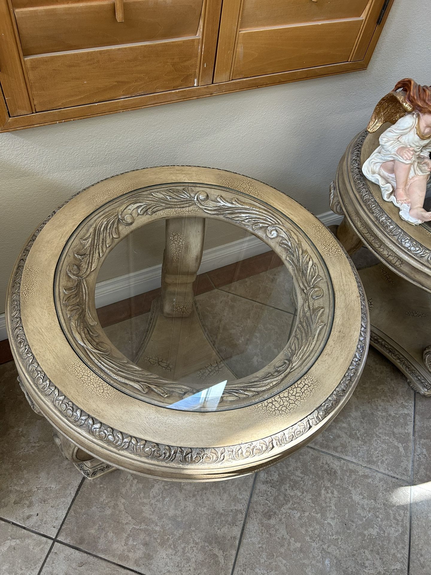 Round Glass End Tables