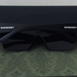 Men Burberry Matte Black Sunglasses