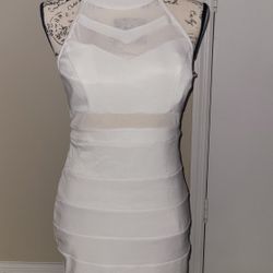 Emerald Sundae White Bandage Dress