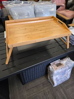 Bamboo Bed Tray with Folding Legs