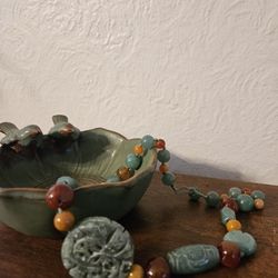 Jadeite Beaded Necklace 