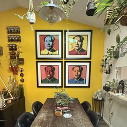 Set of 4 framed Andy Warhol “Mao” Lithographs.