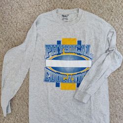 Brand New Middle / high School PE Clothes Long Sleeve Size Adult Small 