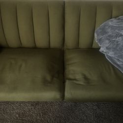 Green recliner couch