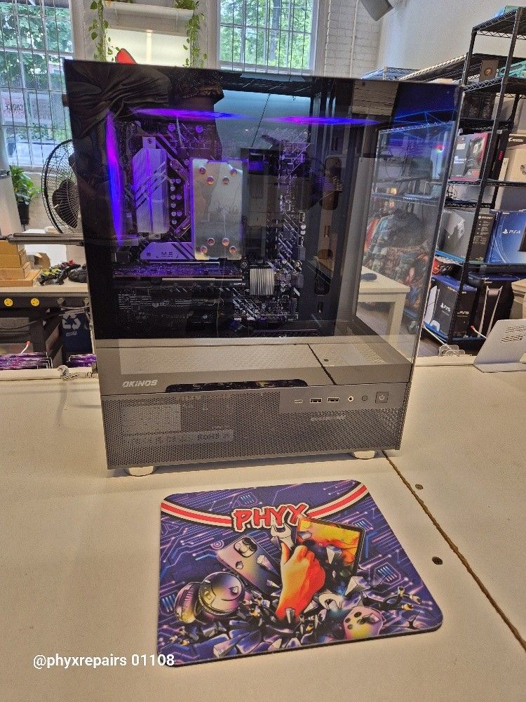 Okinos Aqua 3 Gaming PC: 2.9 Intel Core i5 10400F, ASUS Prime B660M-A AC D4, RX 6400, 500GB M.2, 2TB HDD, 16GB SSD, WIN 11 $595