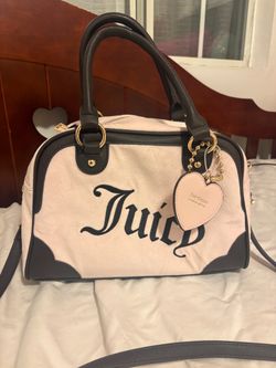 Juicy Couture Pink Velour Satchel Bag