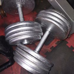 Prostyle Dumbbells 75lb Pair  PRICE FIRM