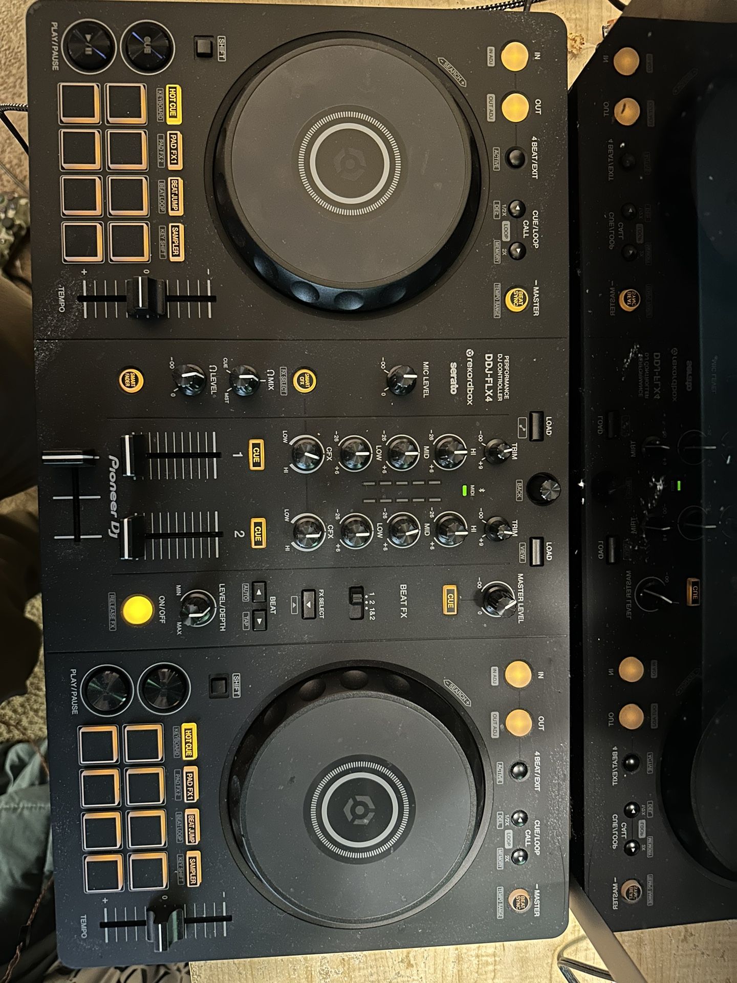 Pioneer DDJ FLX4 DJ Controller W/ ATH M30x Headphones for Sale in