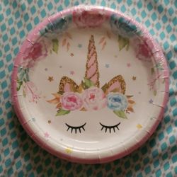 🎂🎈Unicorn Small Plates For Cake🎁🎉