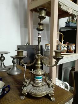 copper candle holder