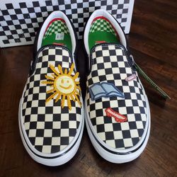 Vans Skate Slip-On Skateistan Checkerboard Men Size 12