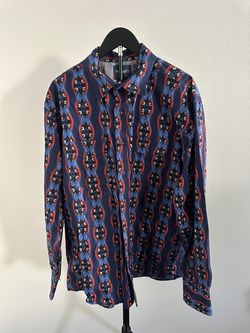 Vtg Wrangler AztecWestern Pearl Snap Long Sleeve Button Up XL Shirt