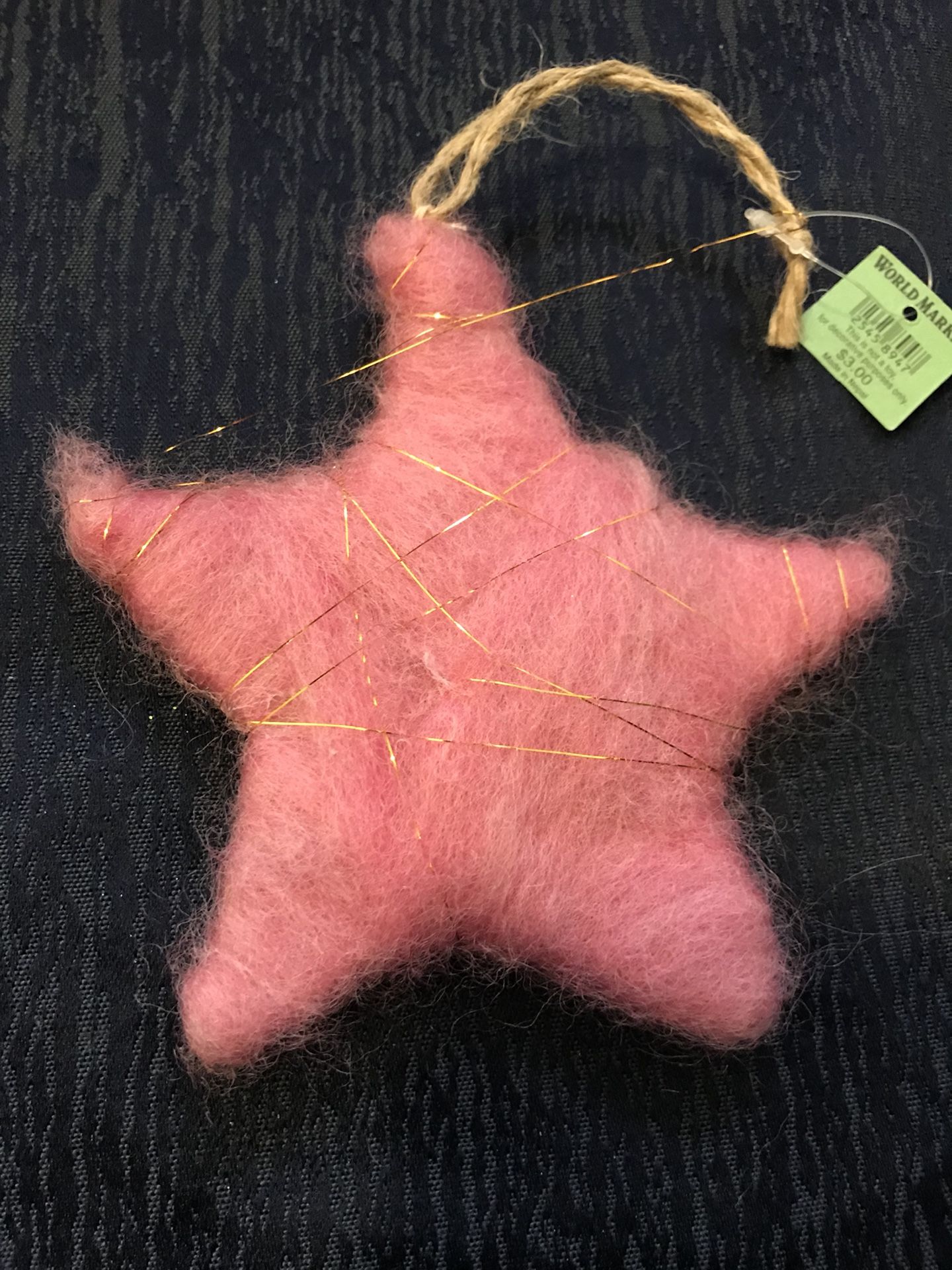 Pink Star Ornament