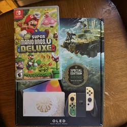 Oled Model Handheld Console - The Legend Of Zelda: Tears Of The Kingdom W/Super Mario Bros Deluxe