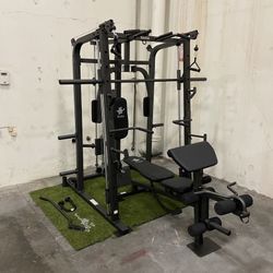 SMITH MACHINE/ PULLEY SYSTEM/ SQUAT RACK/ BENCH/ WEIGHTS/ BARBELL/ GYM EQUIPMENT/ FREE DELIVERY 🚚 