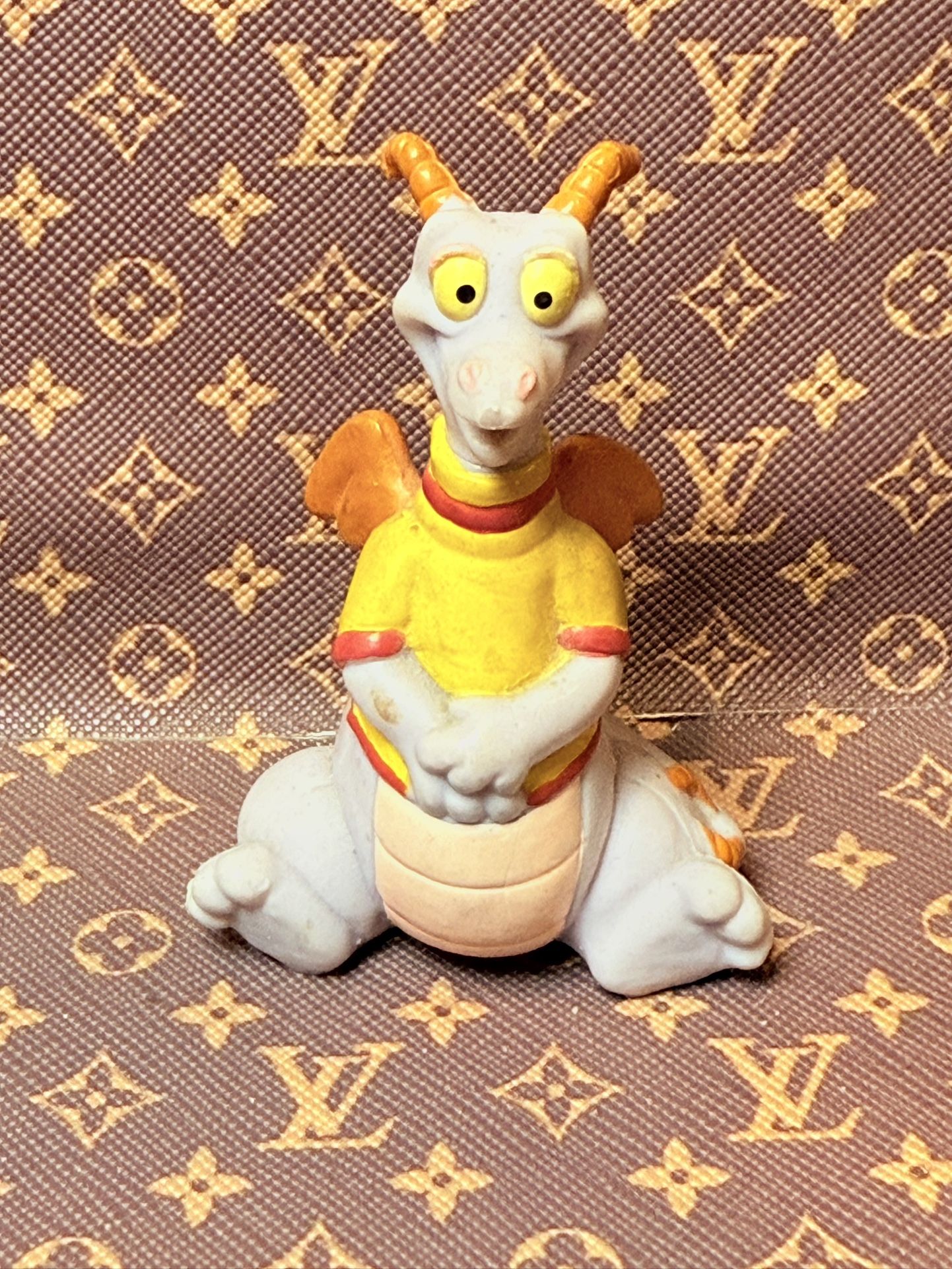 VINTAGE 1982 Walt Disney World Epcot Center Figment Sitting 2.5" PVC Figure
