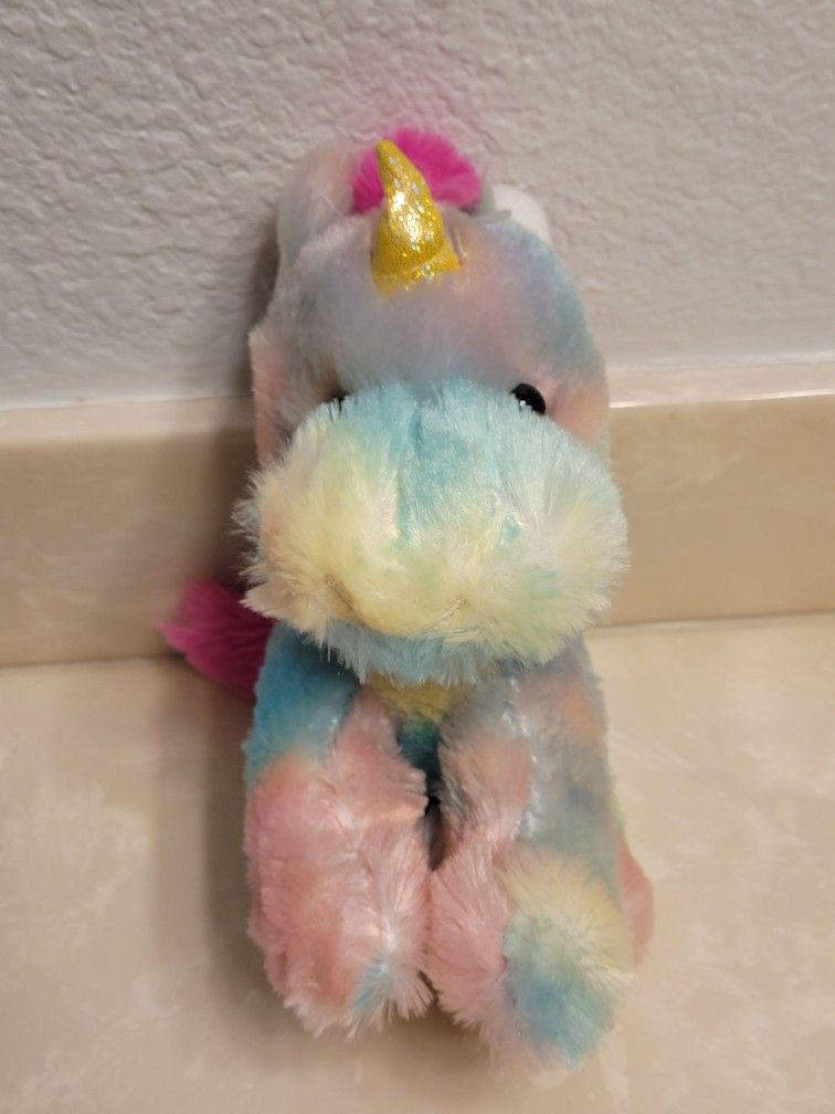 Goffa Multicolored Unicorn Plushie Toy 