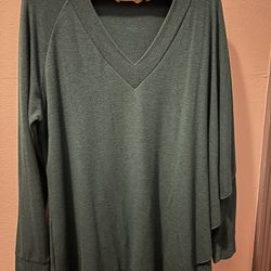 Turquoise Cape Sweater