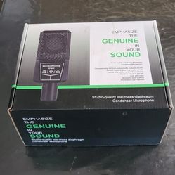 Studio quality Condenser Microphone
 Gt 240 comes with shock mount. Brand new