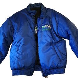 Vintage Seahawks Reversible Puffer Jacket