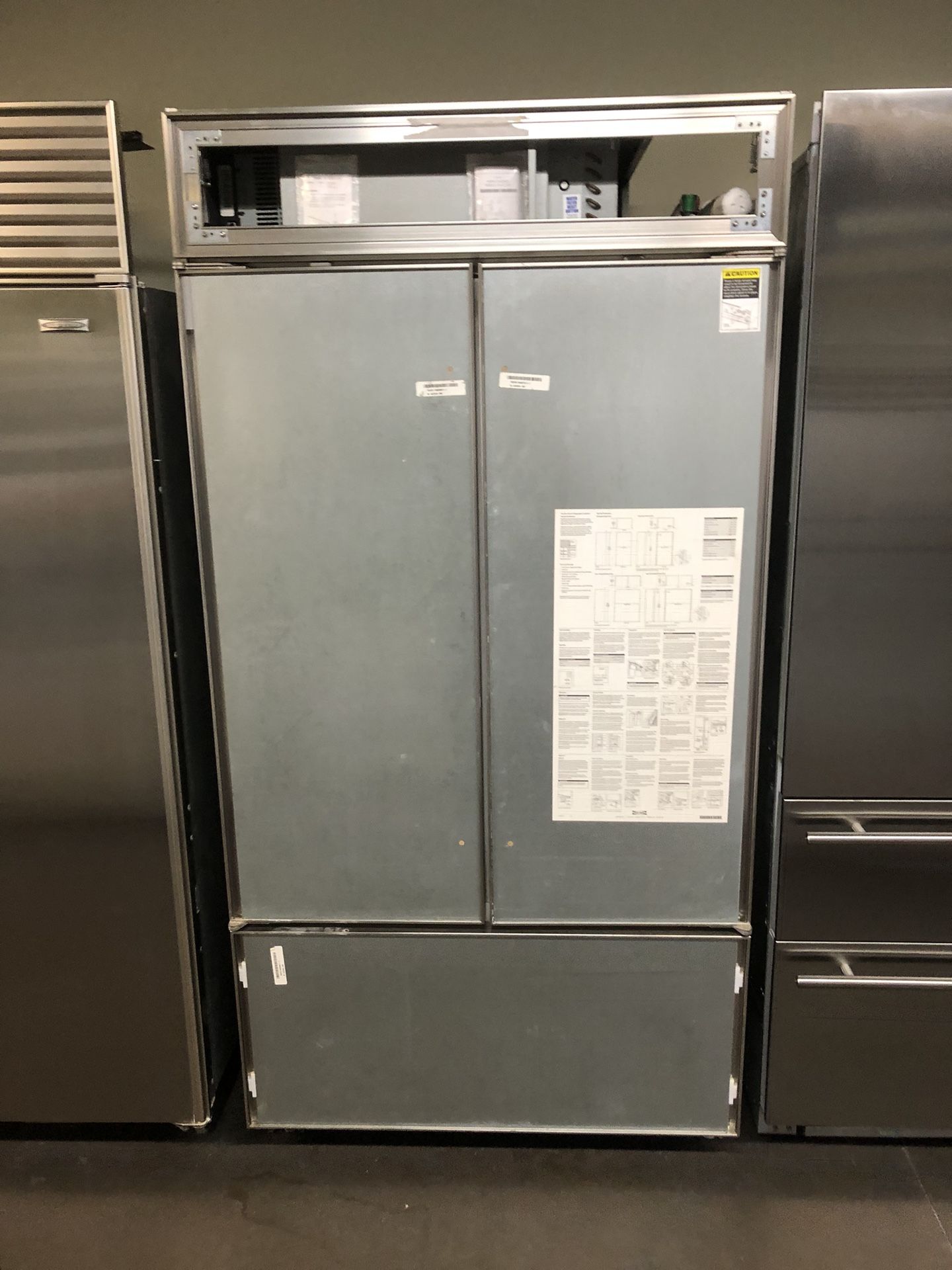 Sub Zero 42”Wide Panel Ready Built In French Style Refrigerator 