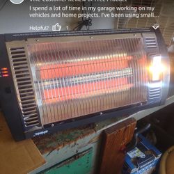 Shinic Electric Garage Heater with Remote, 1500W/750W Ceiling Mounted Radiant Quartz Heater with Work Light, 90° Rotation, 5 Mode Settings, Ideal for 