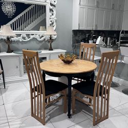 Dining Table With 3 Chairs 