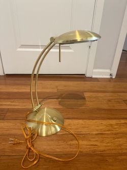 Brass Finish Adjustable Desk Lamp
